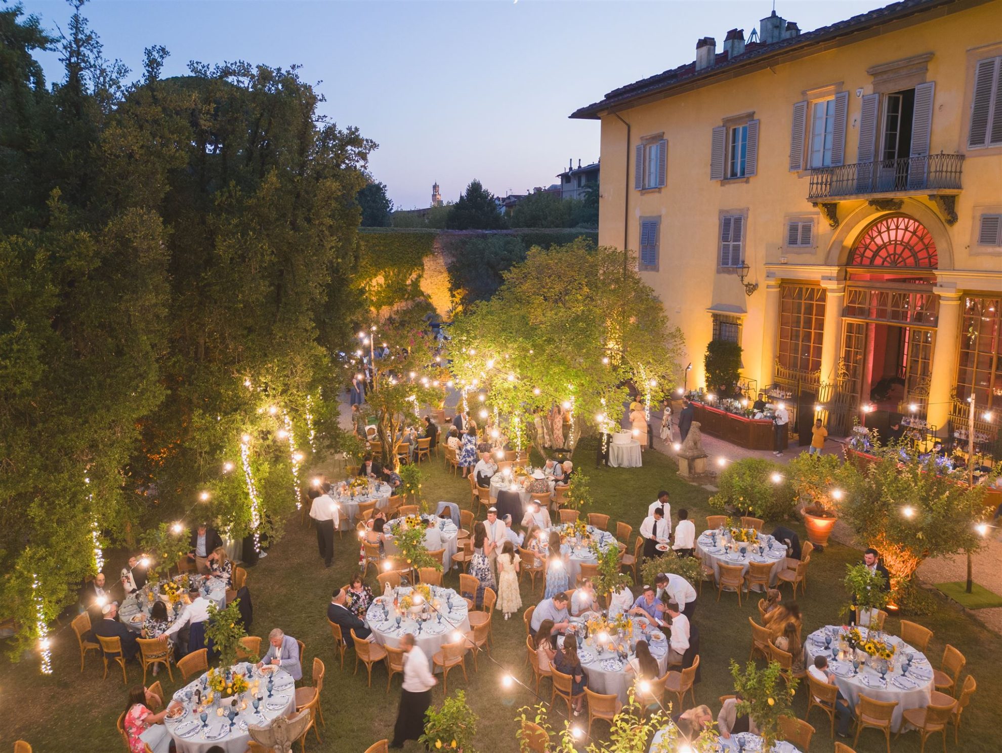 European destination wedding setting